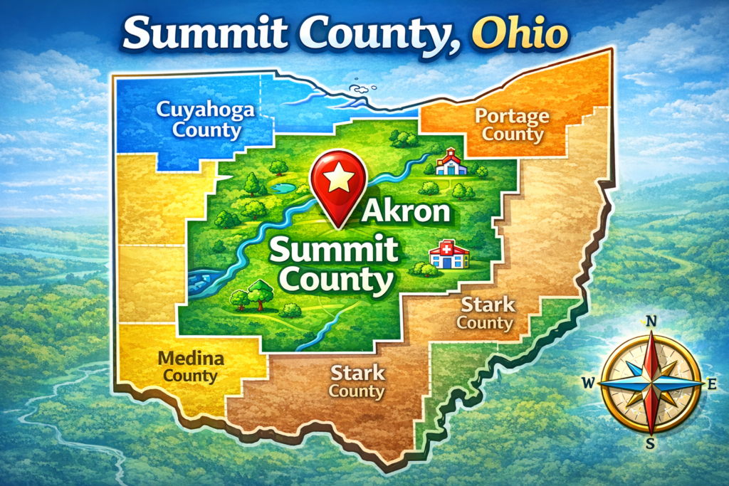 Cities in Summit County, Ohio
