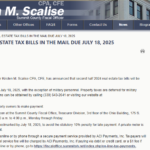 Summit County Property Tax Due Dates and Penalties