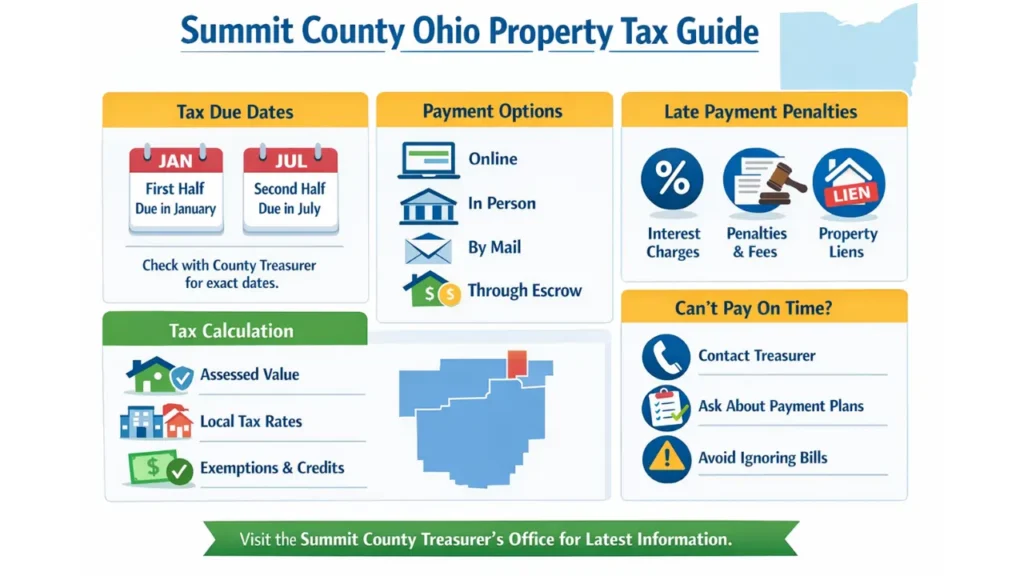 Summit County Ohio Property Tax Due Dates, Penalties 