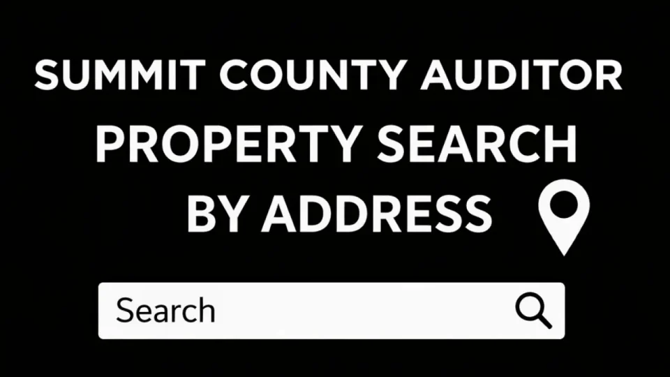 Summit County Property Search by Address​ image